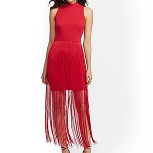 Red Tassel Fringe Dress